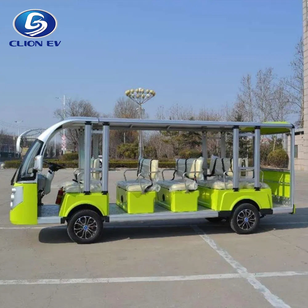 14-Seater Electric Sightseeing Golf Cart & Mini Bus with 5kW AC Drive