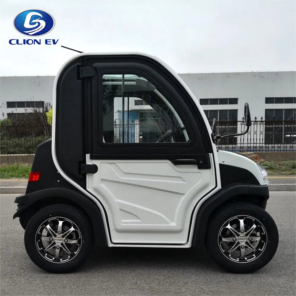 Enclosed 2-Seater Electric On-Road Golf Cart with Air Conditioning