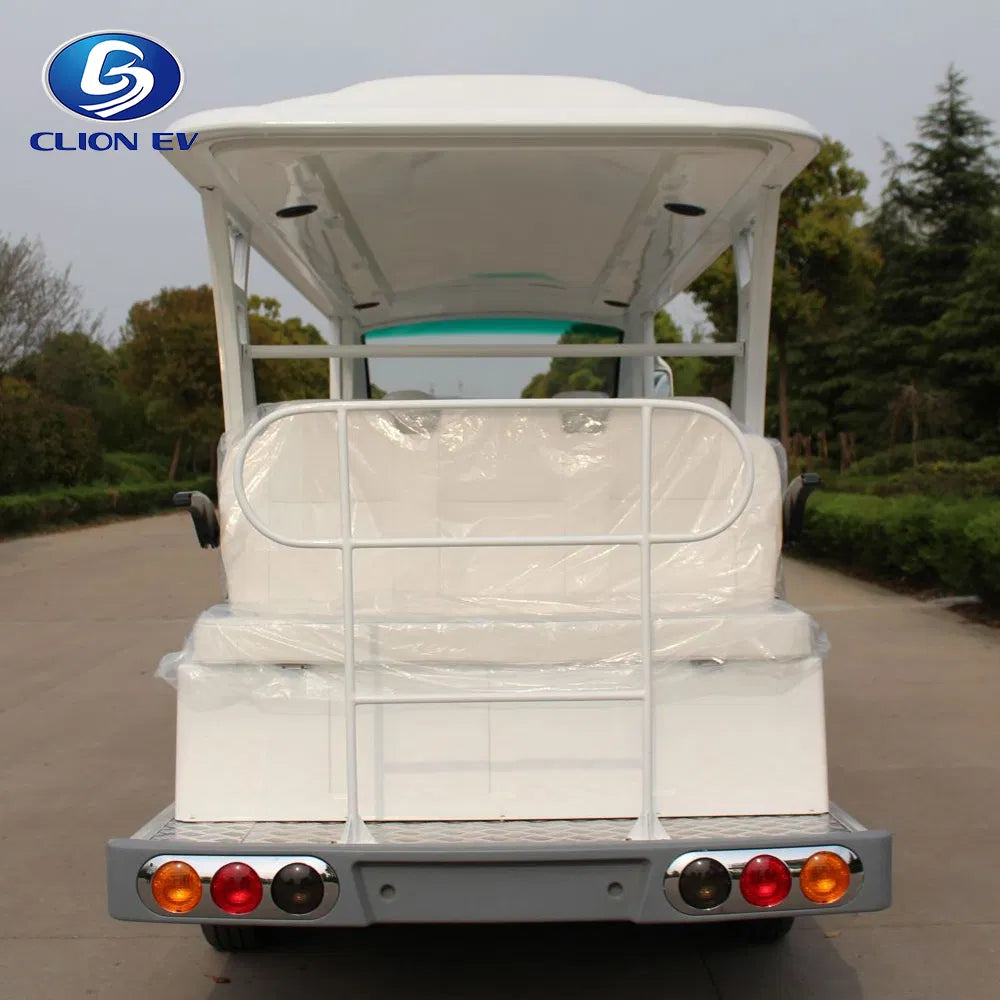 14-Seater Electric Sightseeing Golf Cart & Shuttle Bus with 100 km Range