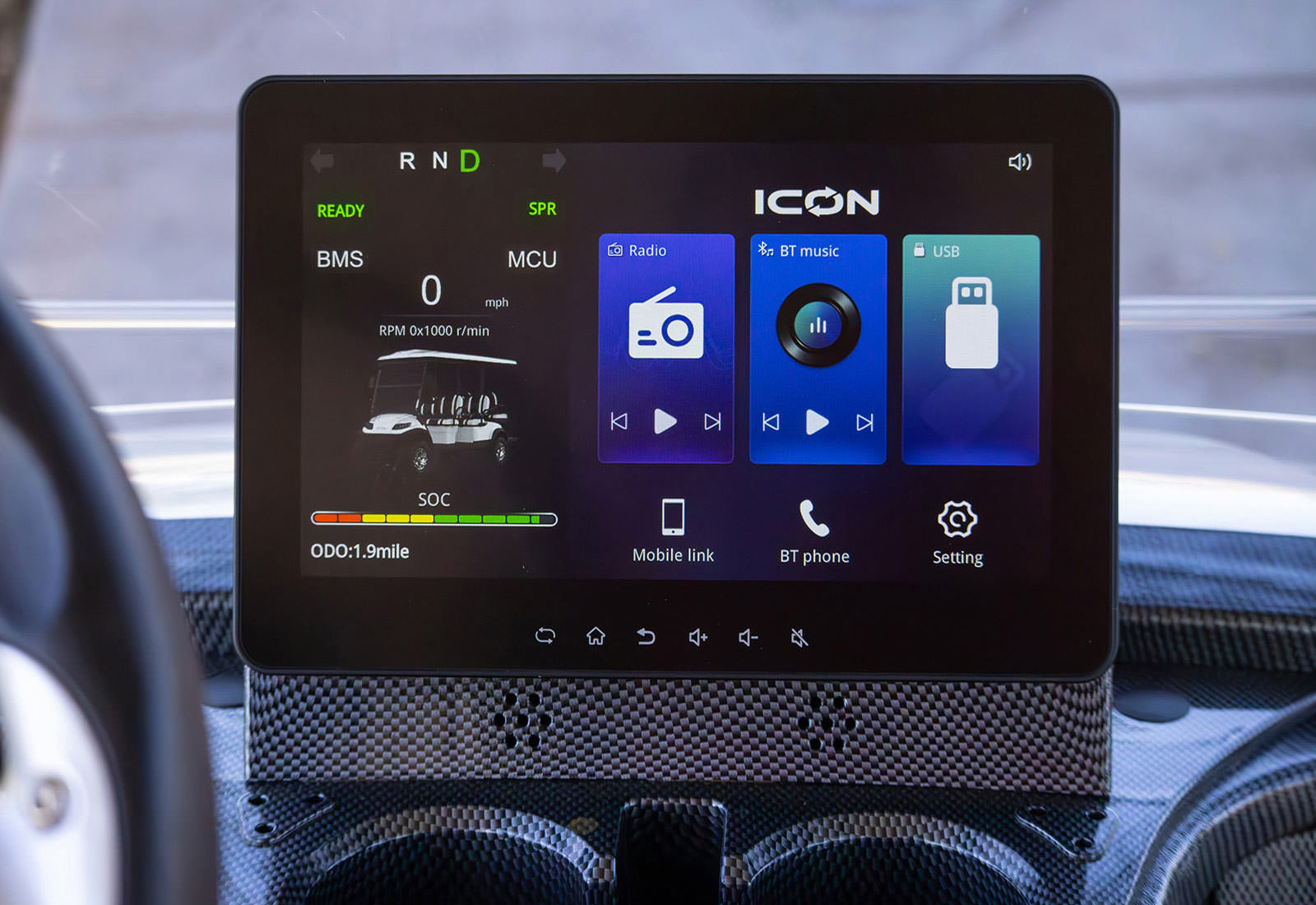 6-Seater Lifted Off-Road Electric Golf Cart with 51V Lithium Battery