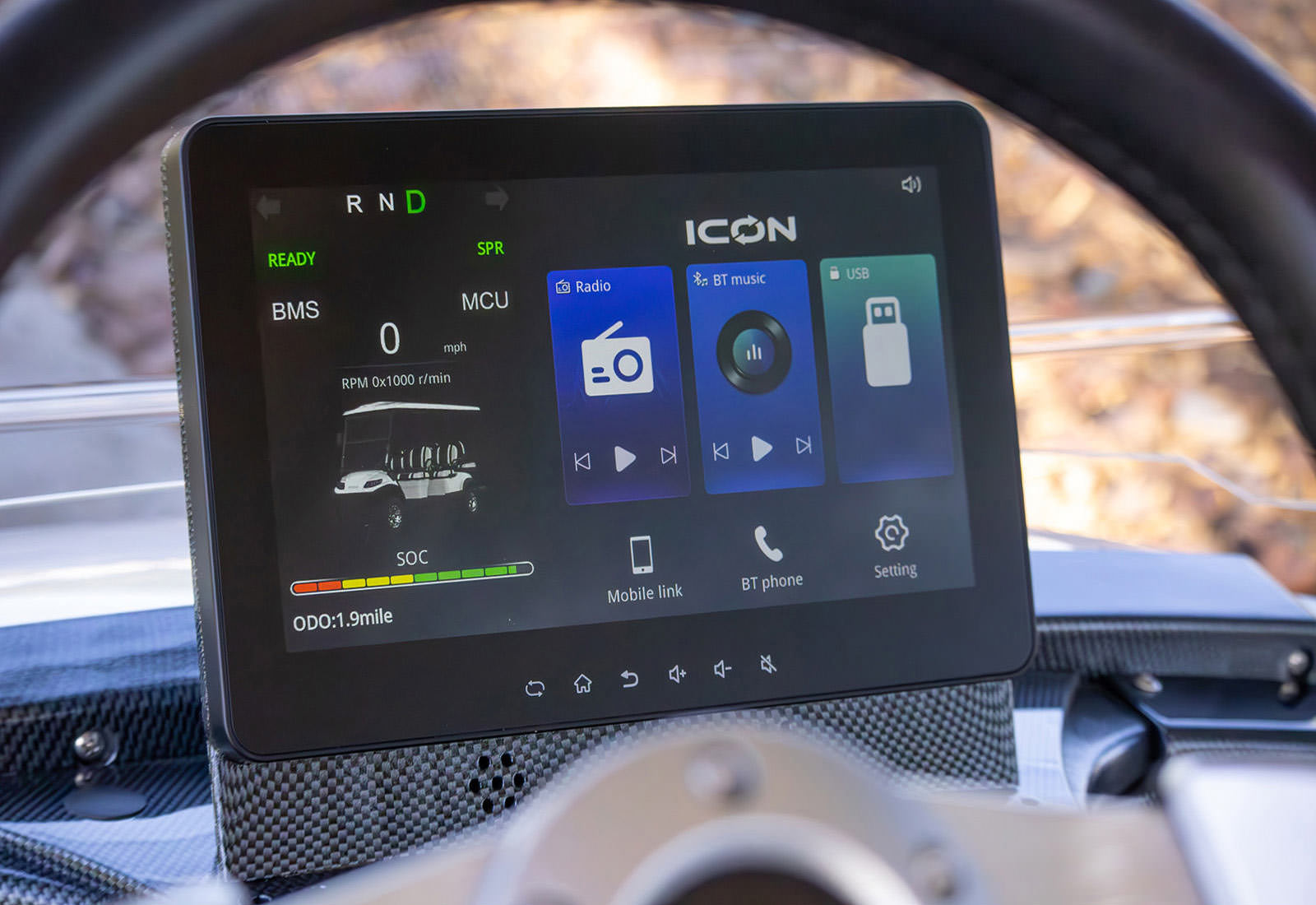 6-Seater Lifted Off-Road Electric Golf Cart with 51V Lithium Battery