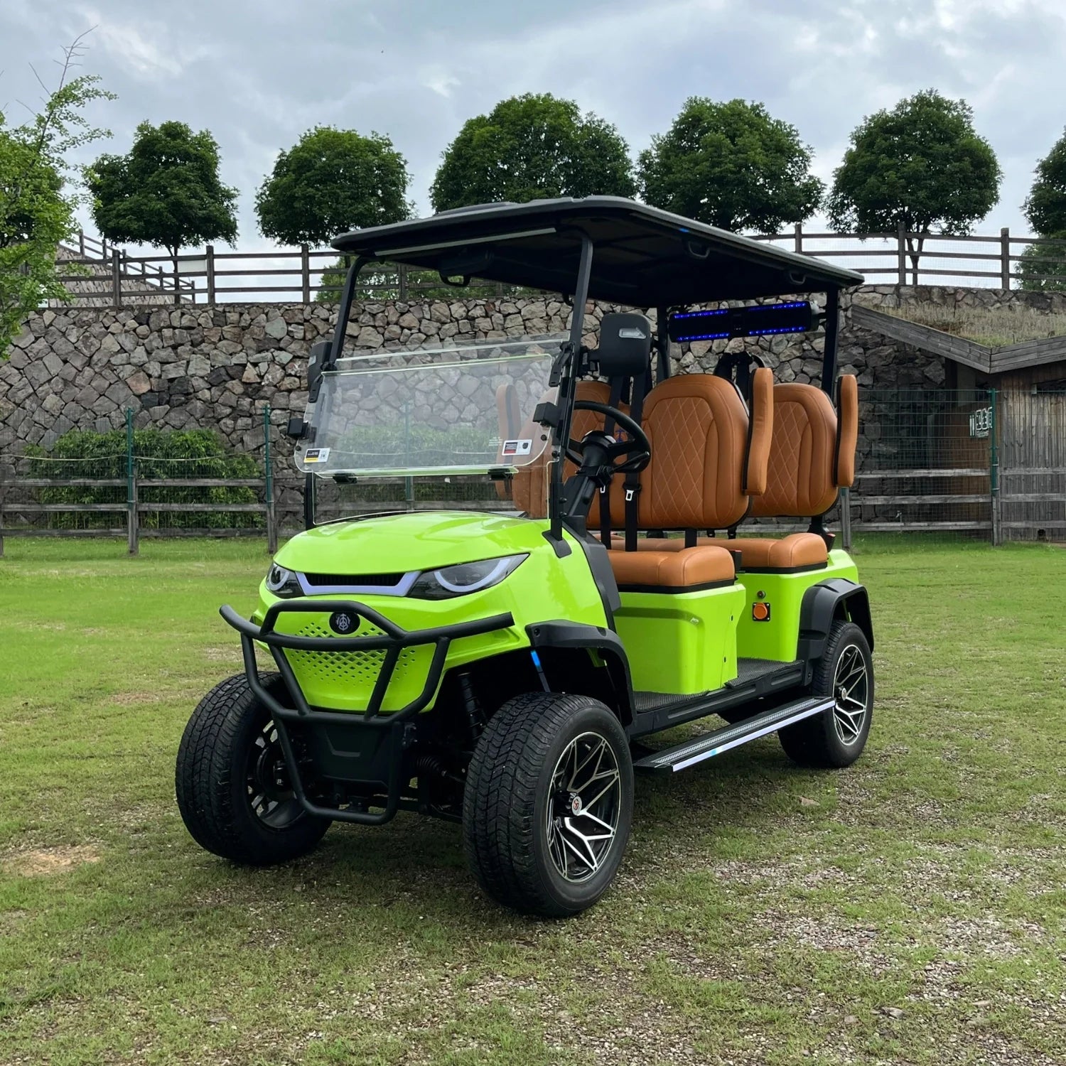 Lifted 4-Seater Off-Road Electric Golf Cart with AC Motor