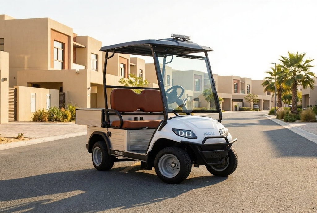 Electric 2-Seater Utility Golf Cart with Cargo Bed | 500 kg Capacity & 48V AC Drive