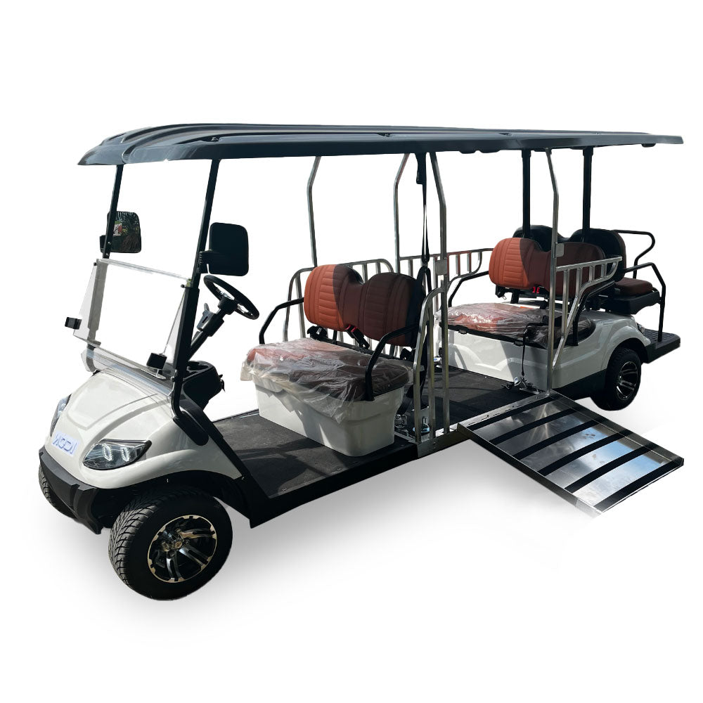 6-Seater Wheelchair Accessible Electric Utility Golf Cart with Lithium Battery