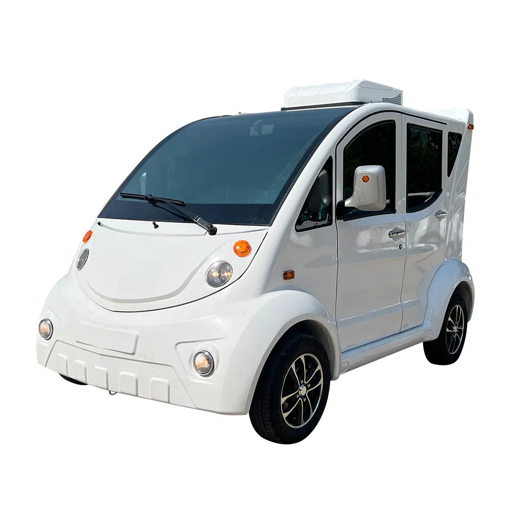 4-Seater Enclosed Electric Golf Cart with Air Conditioning and Power Steering