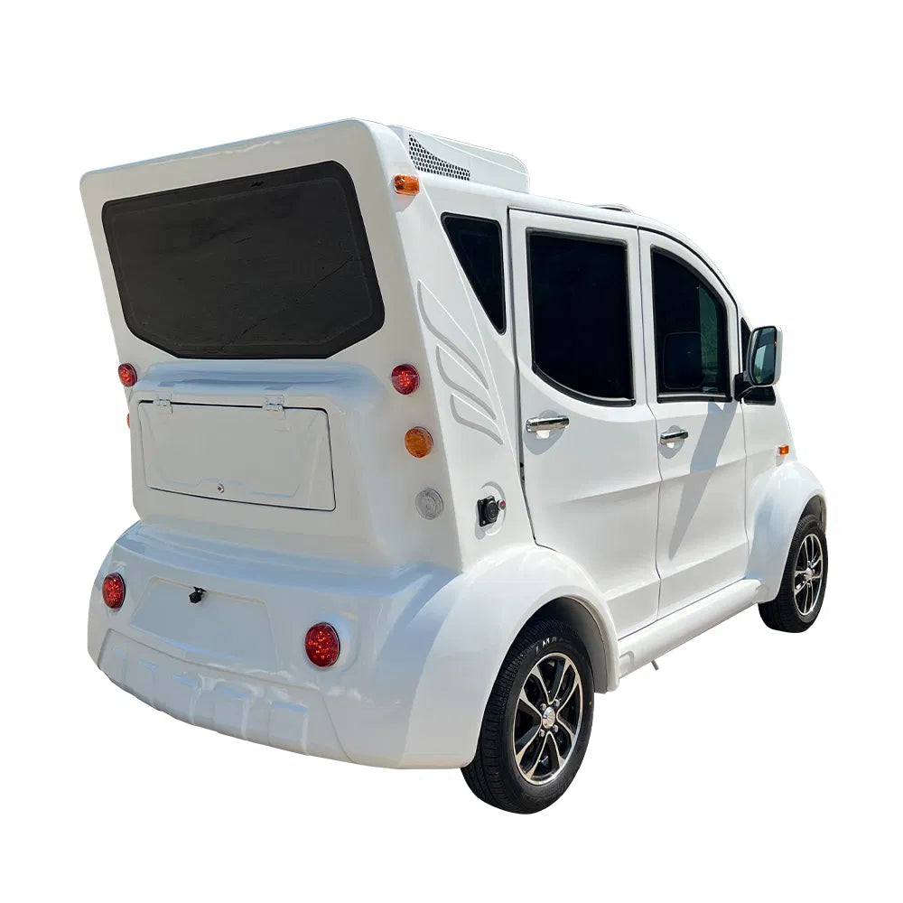 4-Seater Enclosed Electric Golf Cart with Air Conditioning and Power Steering