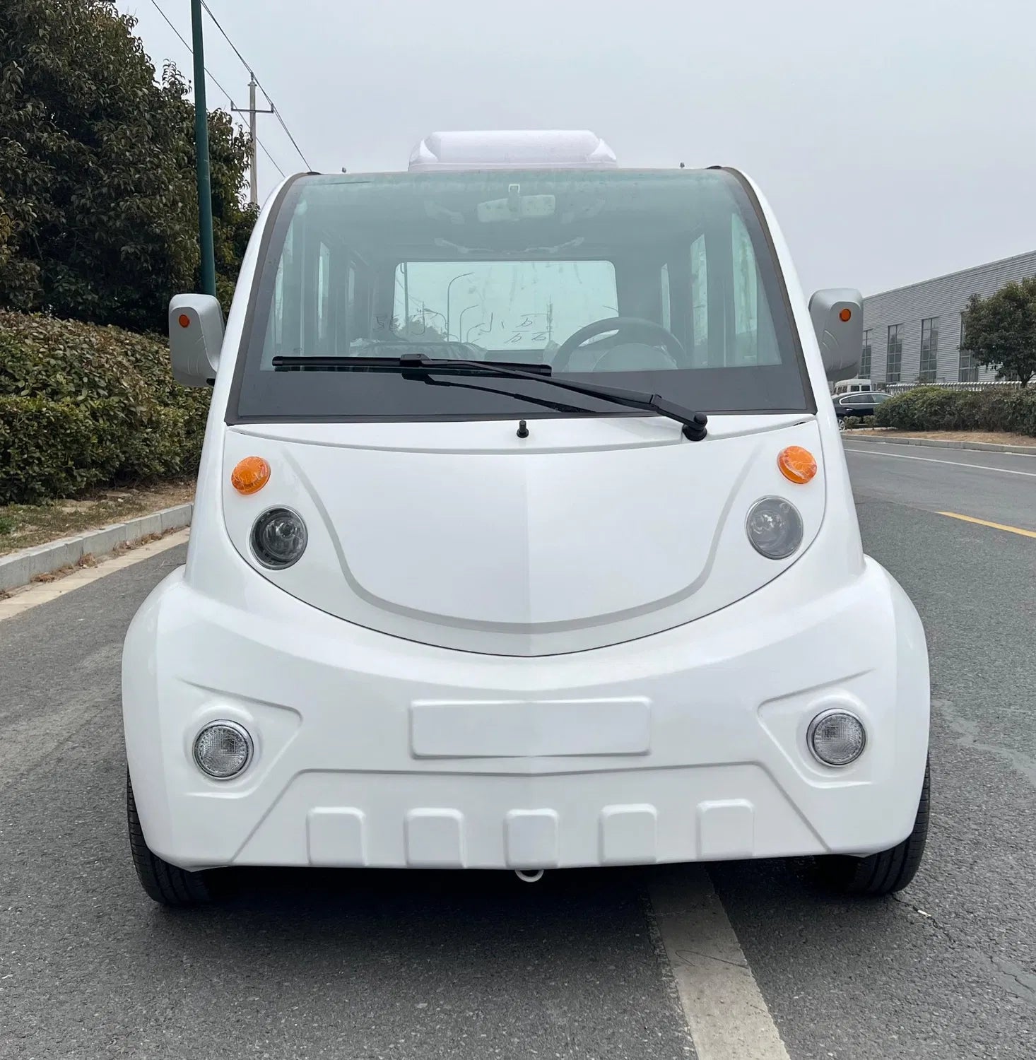 6–8 Seater Enclosed Electric Golf Cart with Air Conditioning and Power Steering