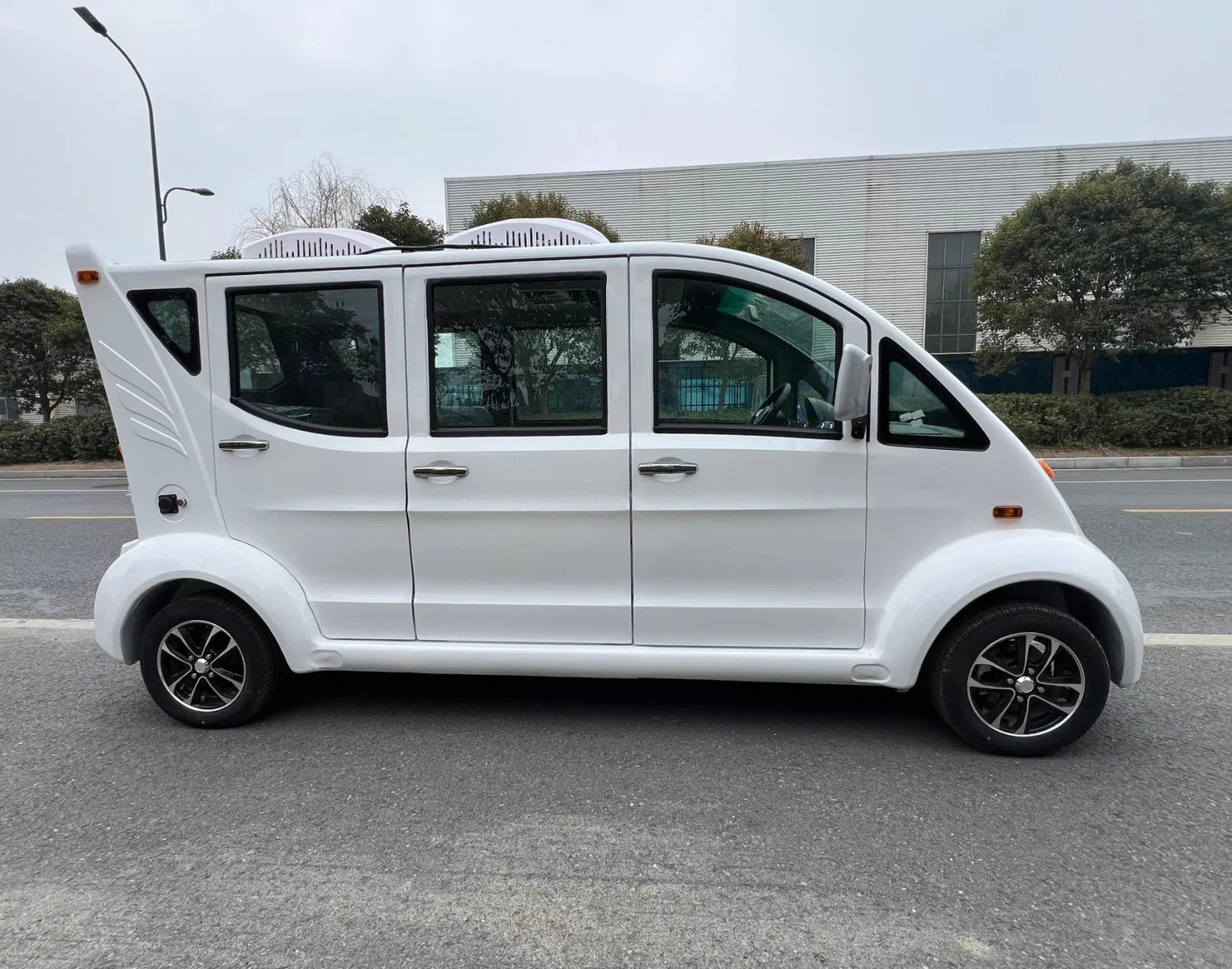 6–8 Seater Enclosed Electric Golf Cart with Air Conditioning and Power Steering