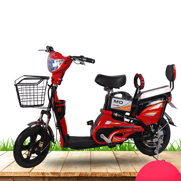 Scooter-Style Utility Electric Bike with 500W Motor and 48V Battery