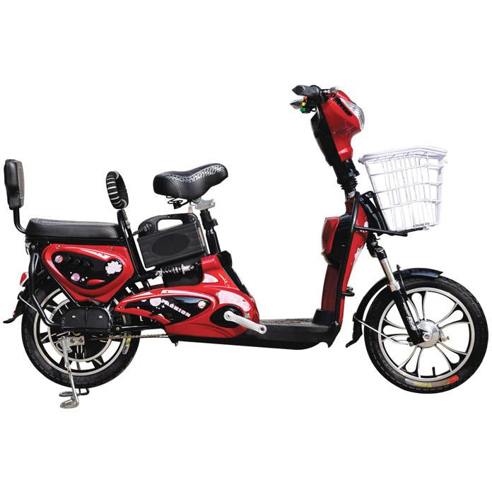 Scooter-Style Utility Electric Bike with 500W Motor and 48V Battery