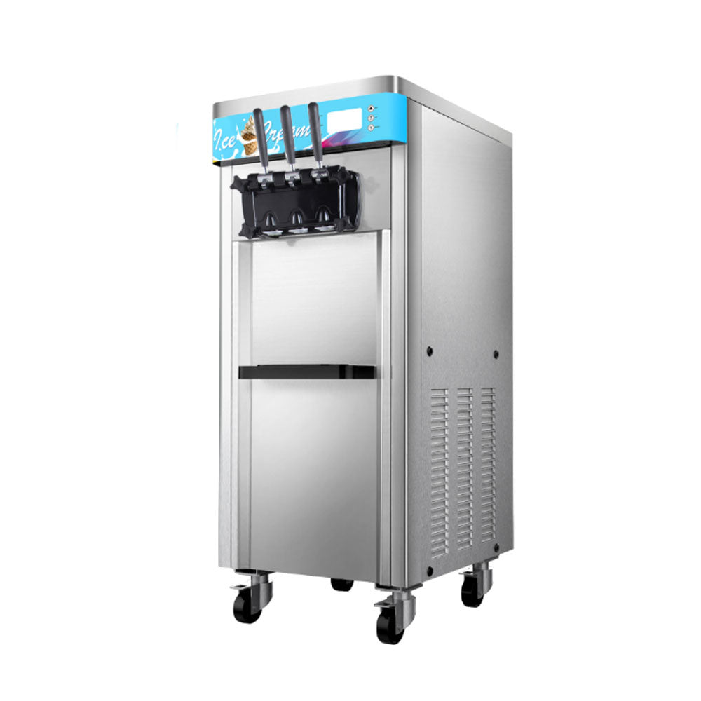 2600W Commercial Soft Ice Cream Machine 3 Flavors Producing Capacity22-32L/H, LED Screen for Restaurants Snack Bar - COOLBABY