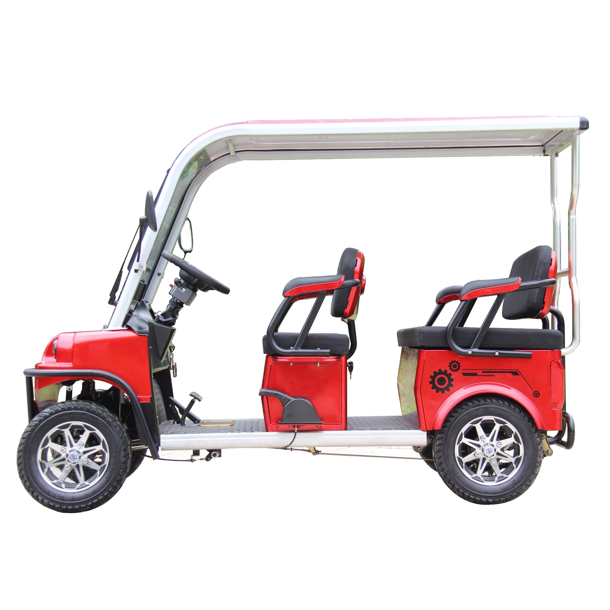 4-Seater 60V Electric Golf Cart for On-Road Community Use