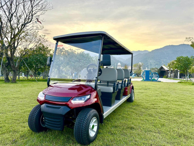 6-Seater Electric On-Road Luxury Golf Cart with AC Motor