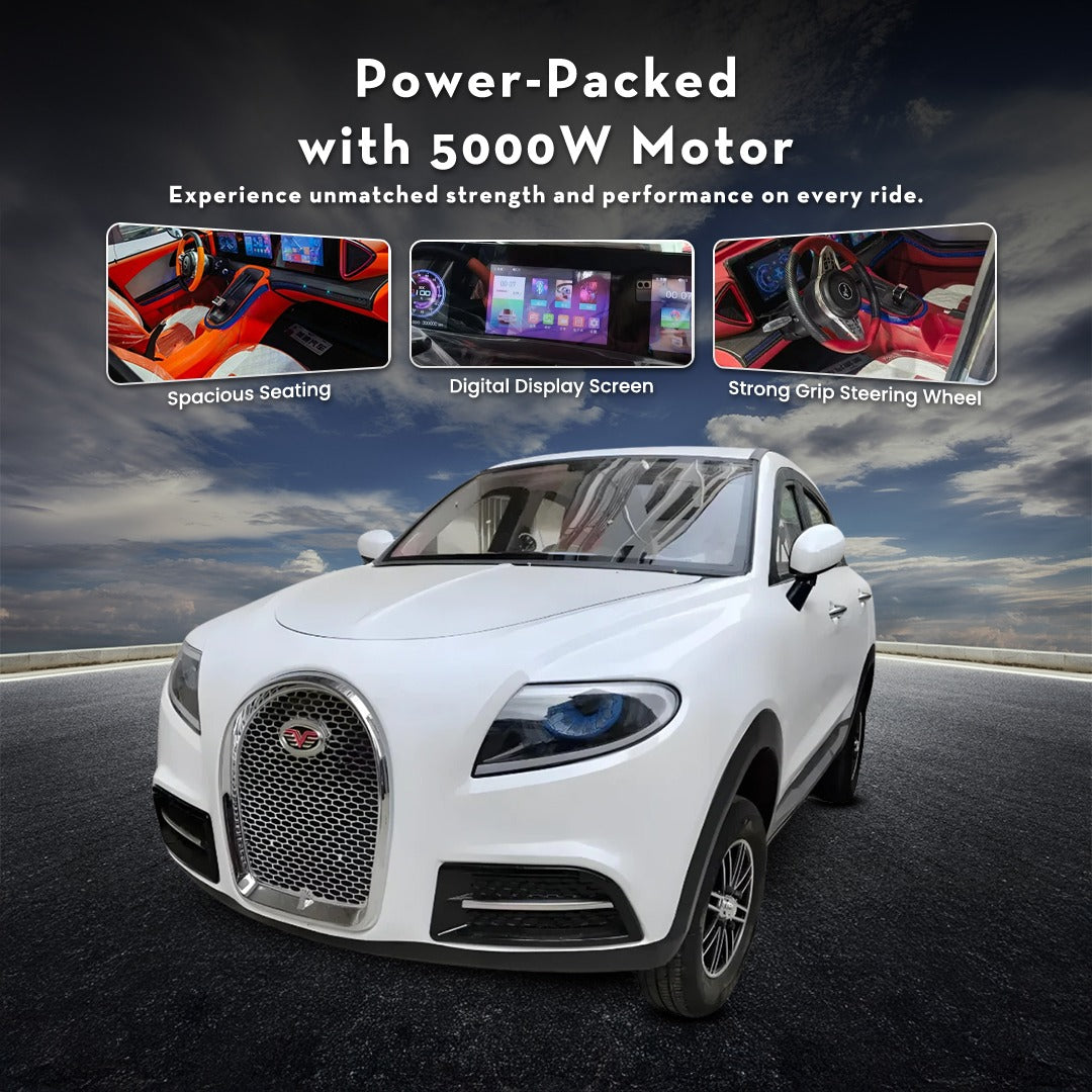 Enclosed 4-Seater Electric Golf Cart with Air Conditioning