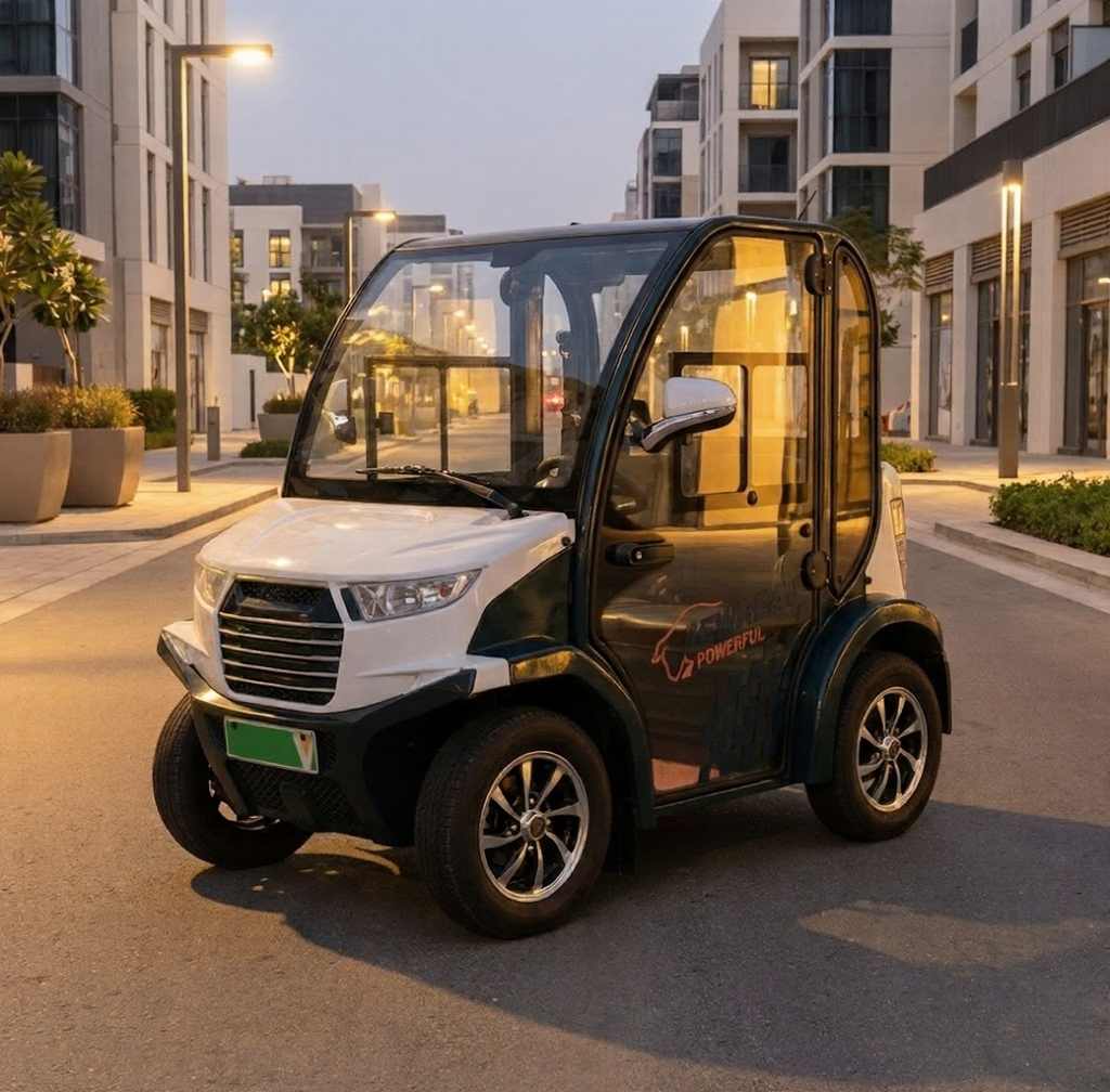 Luxury 2-Seater Electric Golf Cart with Air Conditioning