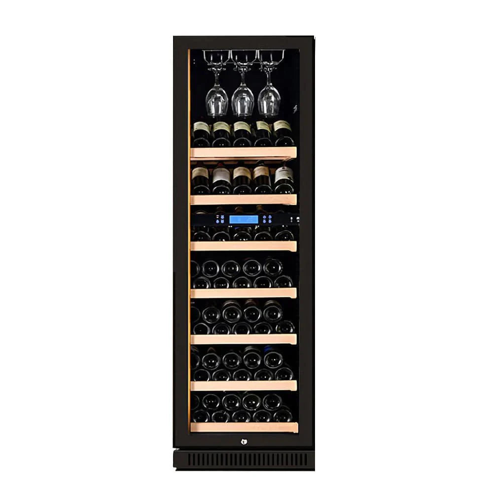 Wine cooler with glass holders on a white background