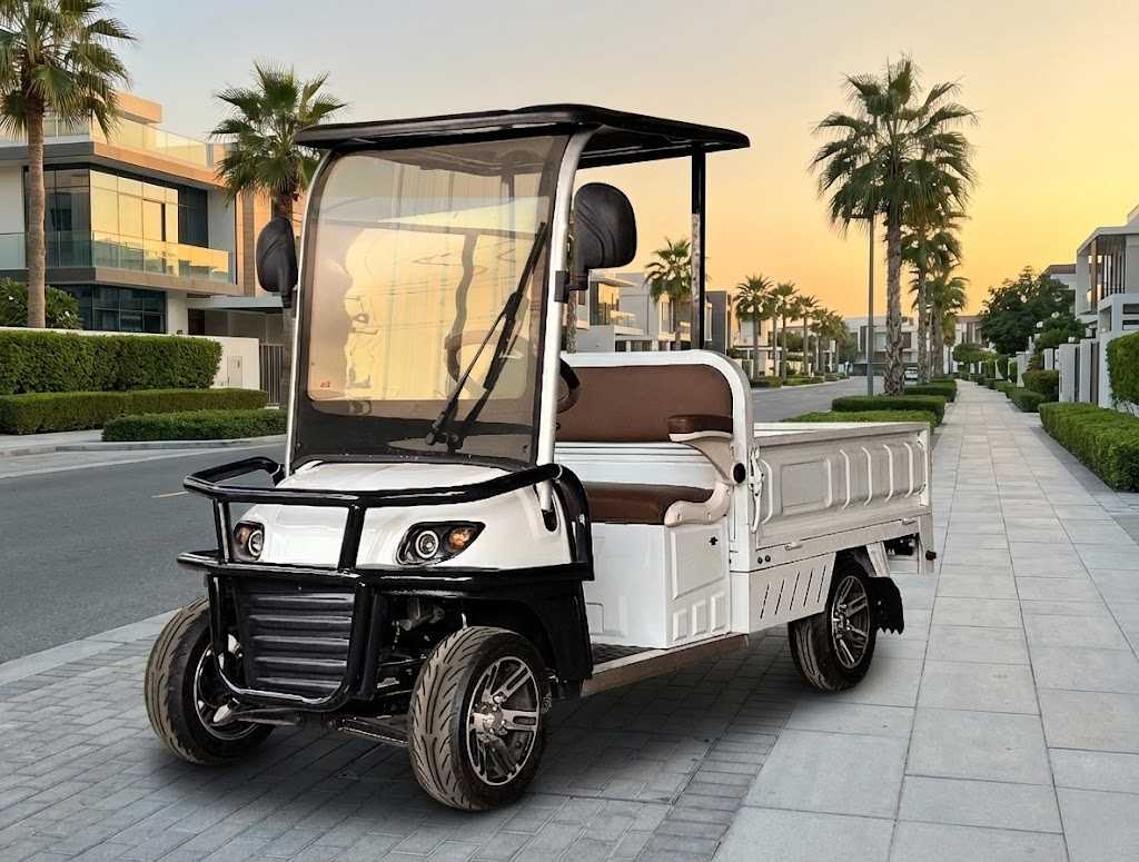 2-Seater Electric Utility Golf Cart with Long Cargo Box, 60V