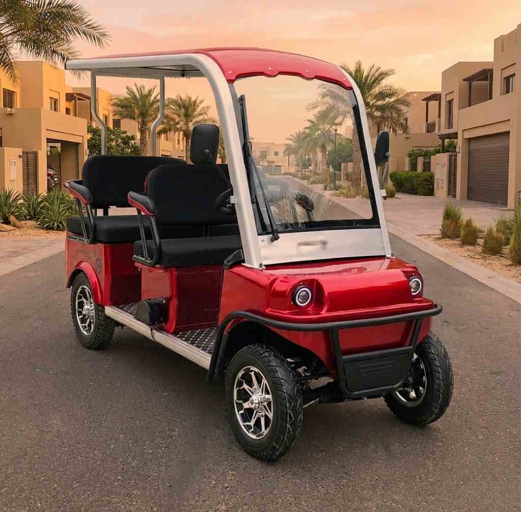 4-Seater 60V Electric Golf Cart for On-Road Community Use