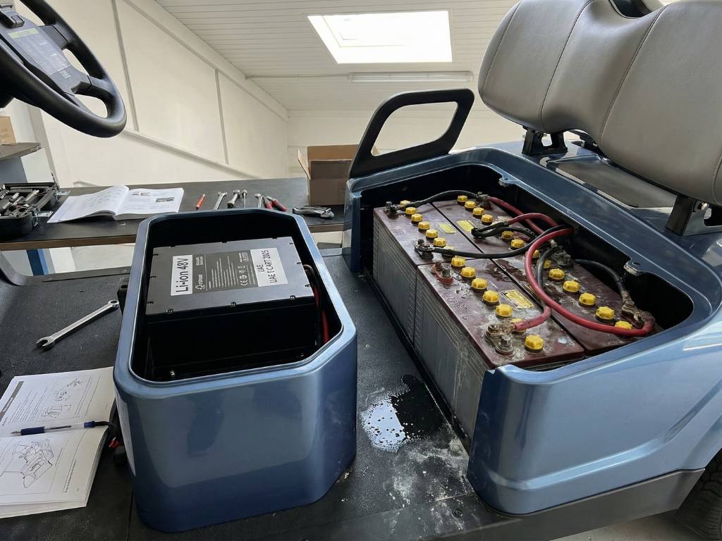 Top electric golf cart brands with good battery life