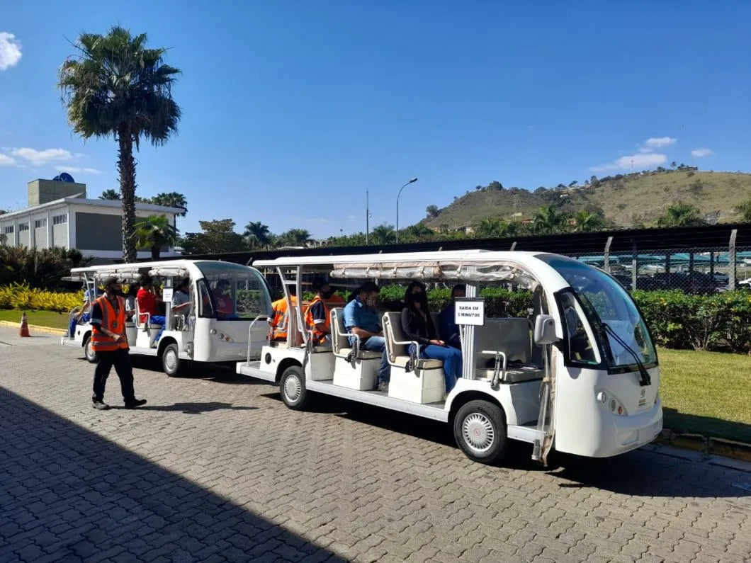 28-Seater Electric Sightseeing Shuttle & Golf Cart Train, 72V
