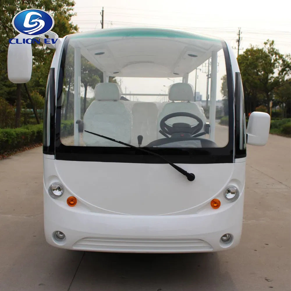 14-Seater Electric Sightseeing Golf Cart & Shuttle Bus with 100 km Range