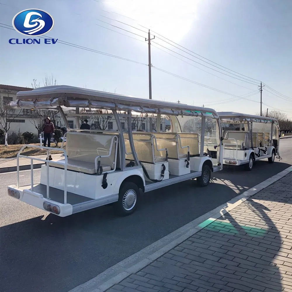 28-Seater Electric Sightseeing Shuttle & Golf Cart Train, 72V