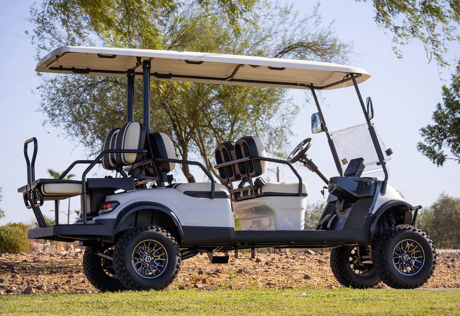 6-Seater Lifted Off-Road Electric Golf Cart with 51V Lithium Battery