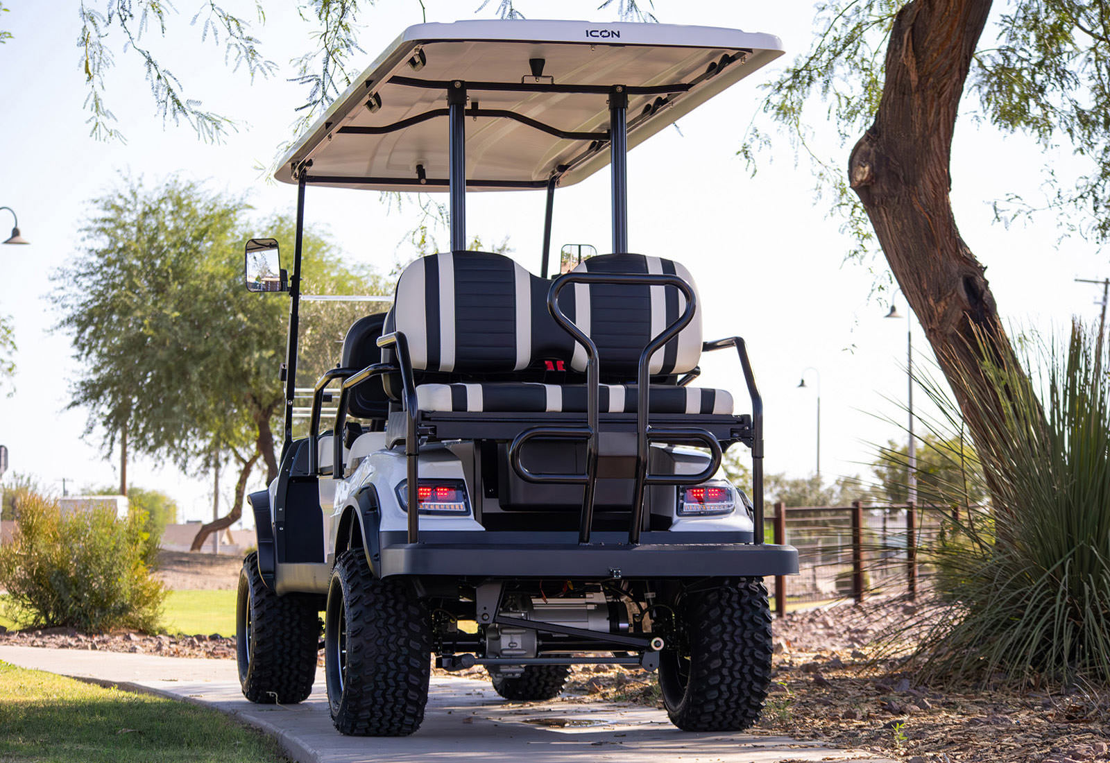 6-Seater Lifted Off-Road Electric Golf Cart with 51V Lithium Battery