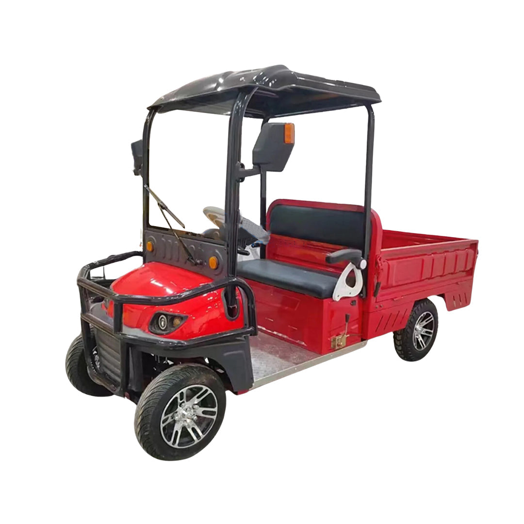 2-Seater Electric Utility Golf Cart with Long Cargo Box