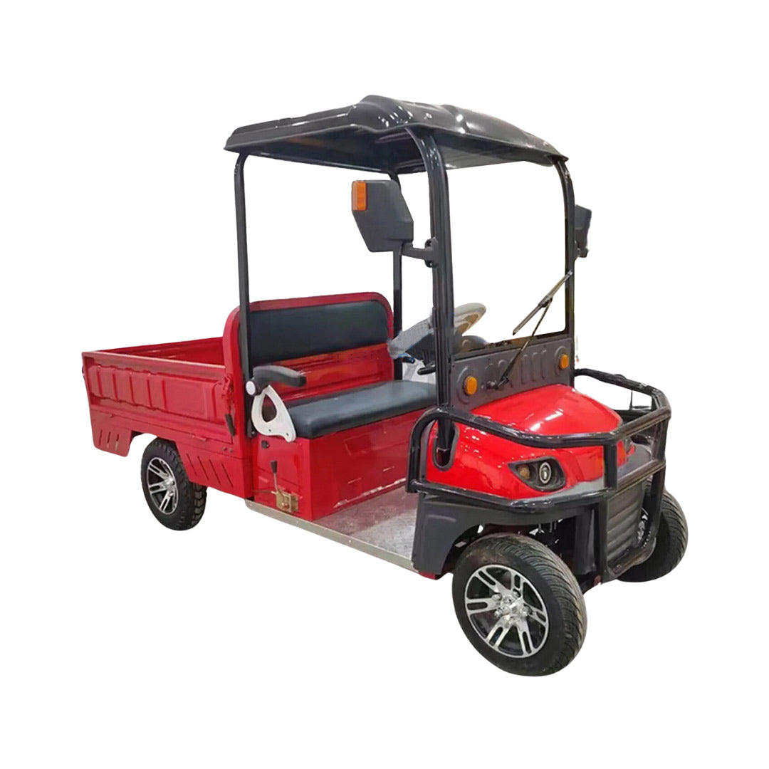 2-Seater Electric Utility Golf Cart with Long Cargo Box
