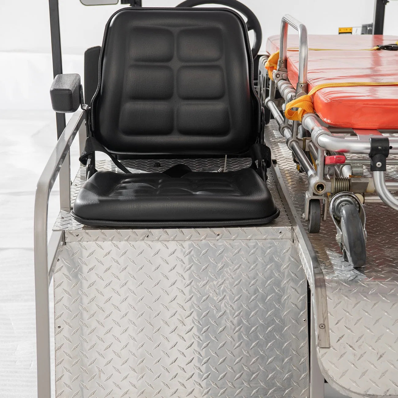 2-Seater Electric Utility Golf Cart with Stretcher