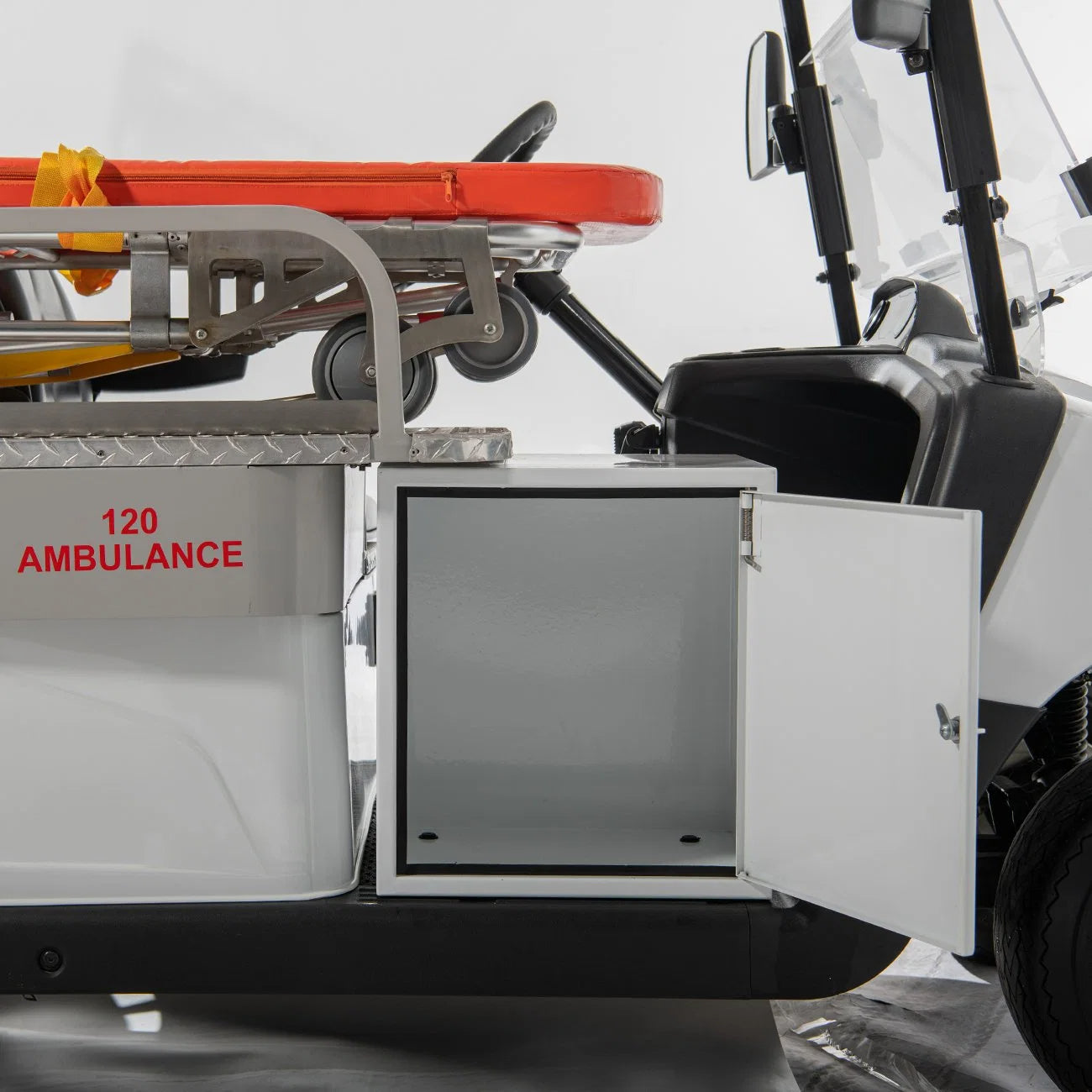2-Seater Electric Utility Golf Cart with Stretcher