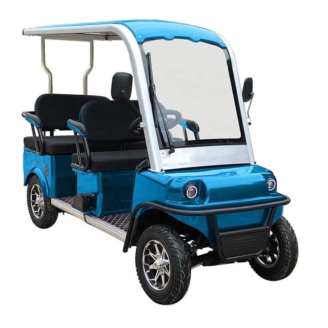 4-Seater 60V Electric Golf Cart for On-Road Community Use