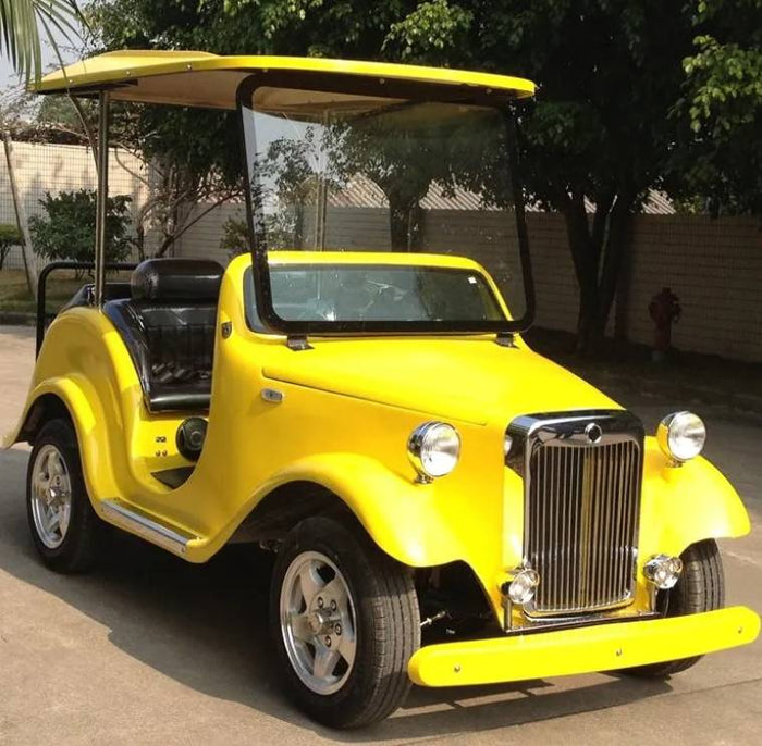 4-Seater Classic Electric Golf Cart with 100 km Range and 30% Climb