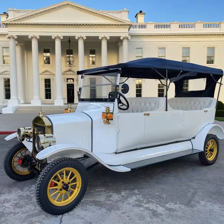 4-Seater Classic Electric Golf Cart with 120 km Range and AC Drive