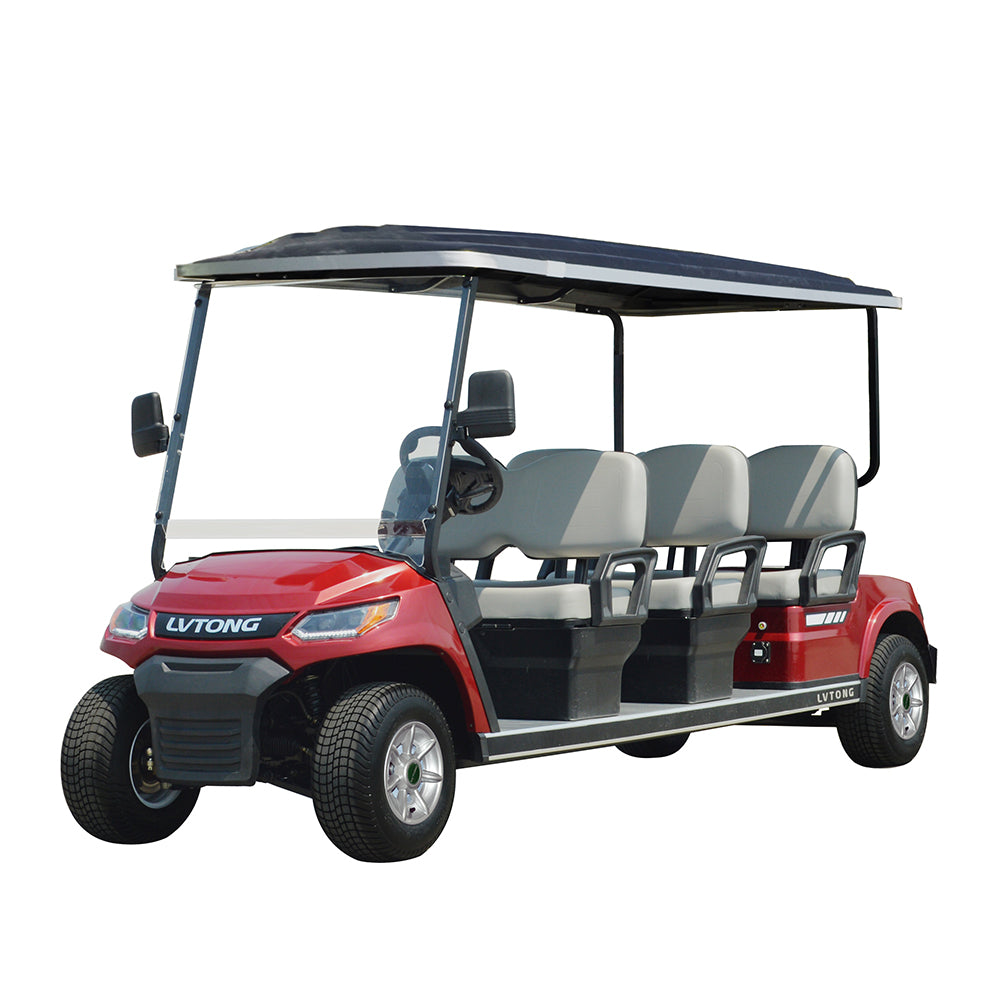 6-Seater Electric On-Road Luxury Golf Cart with AC Motor