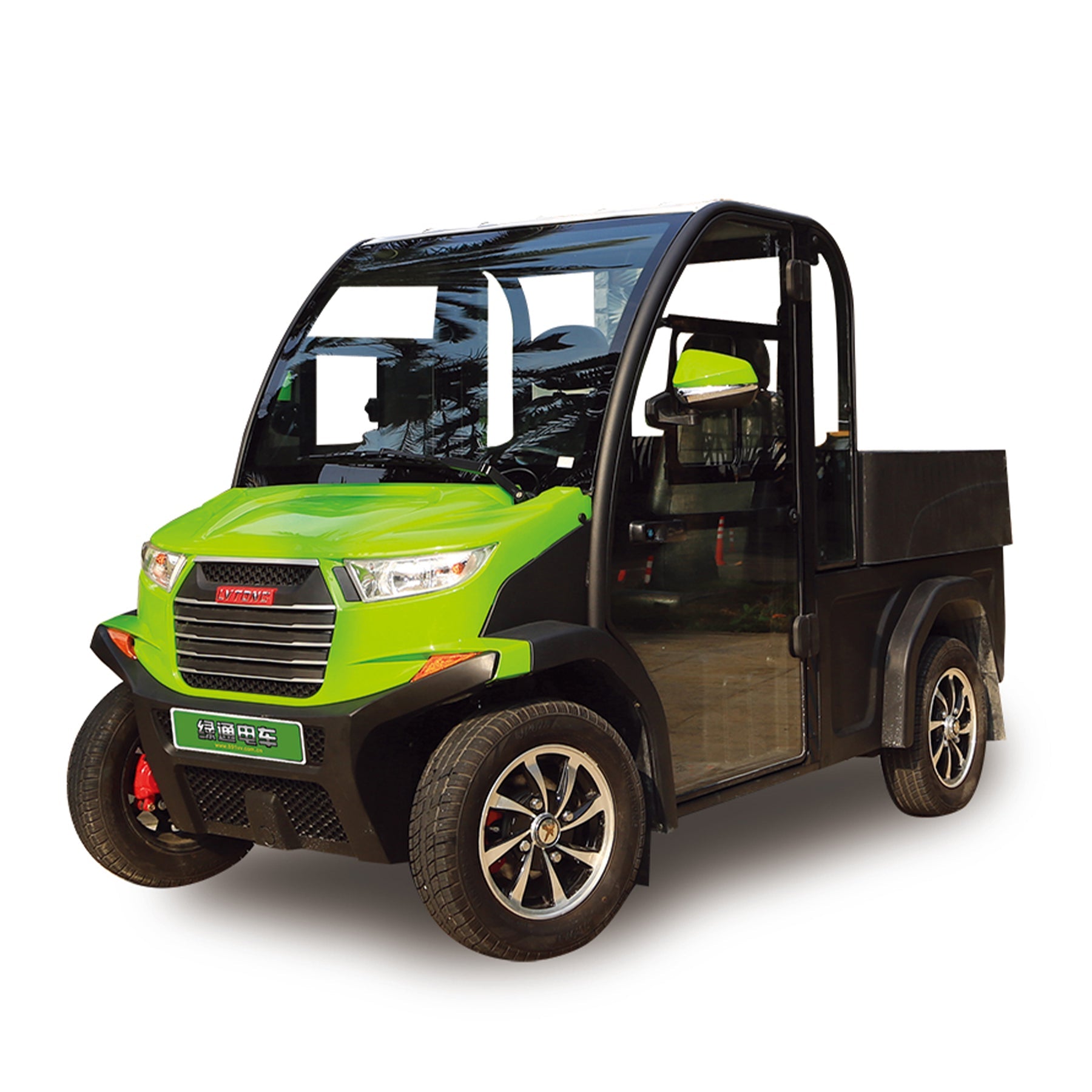 Luxury 2-Seater Electric Golf Cart with Hydraulic Utility Box | On-Road