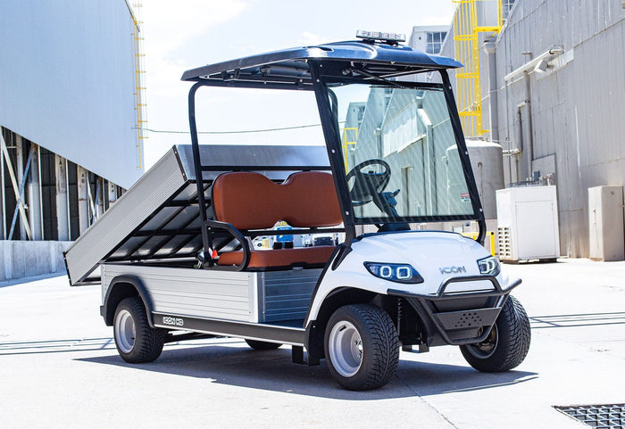 2-Seater Electric Utility Golf Cart with Hydraulic Cargo Box