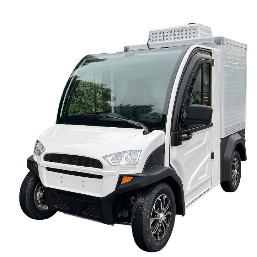 2-Seater Electric Utility Golf Cart with Freezer Box & 600 kg Payload