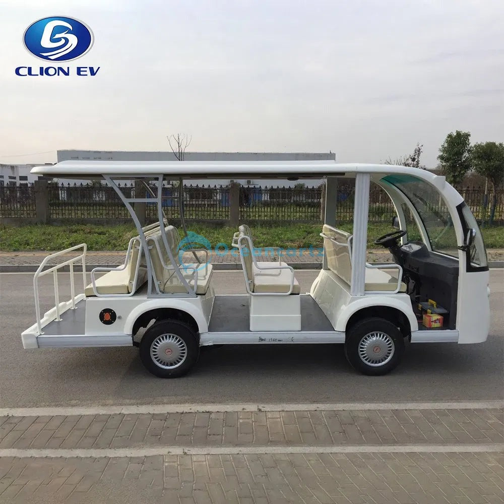 Oceancartz 11-Seater Open-Sided 48V Electric Sightseeing Bus with 5kW Motor and 100km Range Golf Cart - Sightseeing Electric Buses - 11 Seater - Photo 4 | Oceancartz