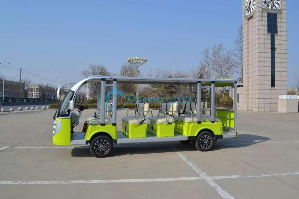 Oceancartz 14-Seater 48V 5kW AC Electric Sightseeing Shuttle and Mini Bus Golf Cart - Sightseeing Electric Buses - 14 Seater | Oceancartz