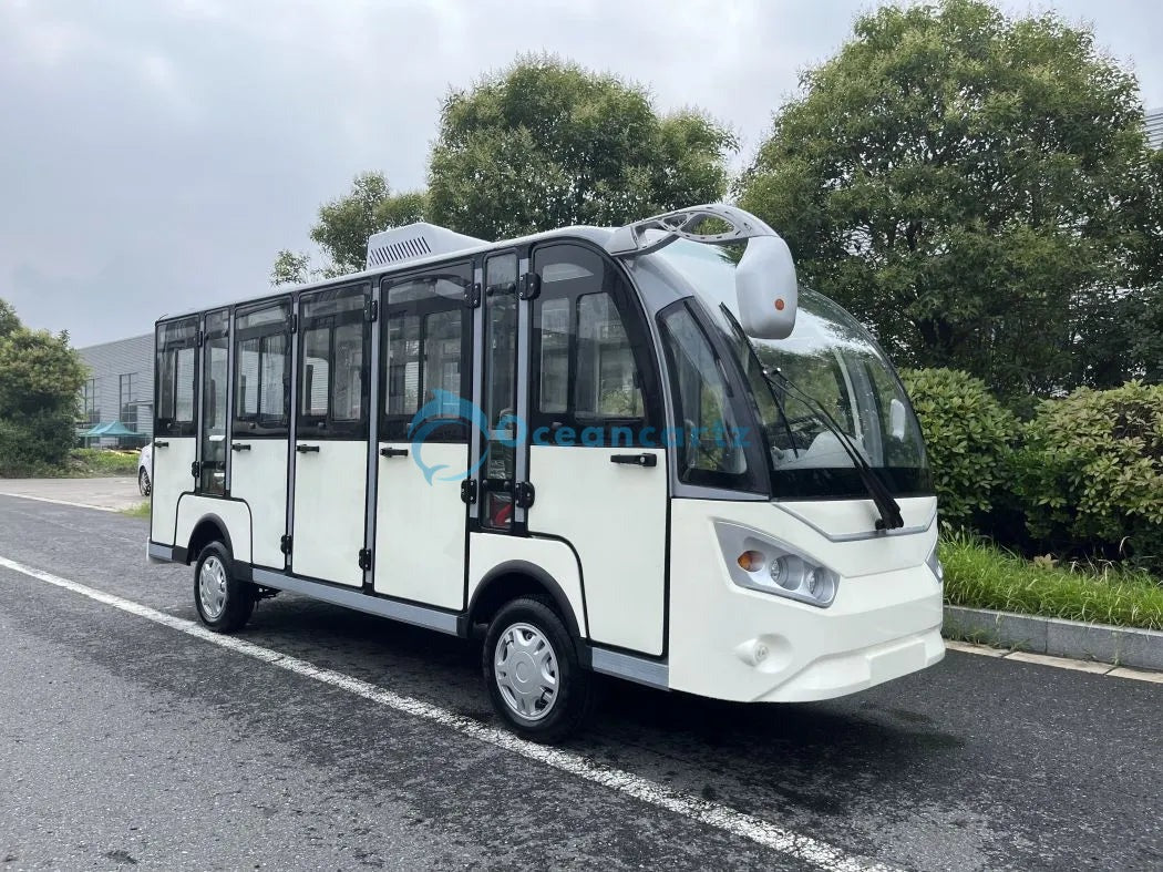 Oceancartz 14-Seater 72V 7.5kW AC Electric Sightseeing Shuttle and On-Road Golf Cart - Sightseeing Electric Buses - 14 Seater | Oceancartz
