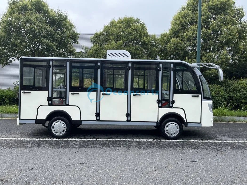 Buy Oceancartz 14-Seater 72V 7.5kW AC Electric Sightseeing Shuttle and On-Road Golf Cart - Sightseeing Electric Buses - 14 Seater at Oceancartz