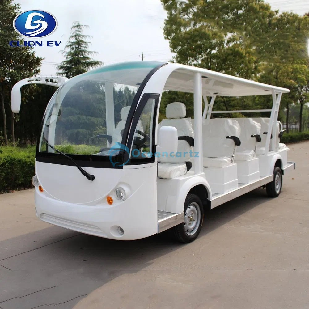 Buy Oceancartz 14-Seater 72V 7.5kW Electric Sightseeing Shuttle Golf Cart - Sightseeing Electric Buses - 14 Seater at Oceancartz