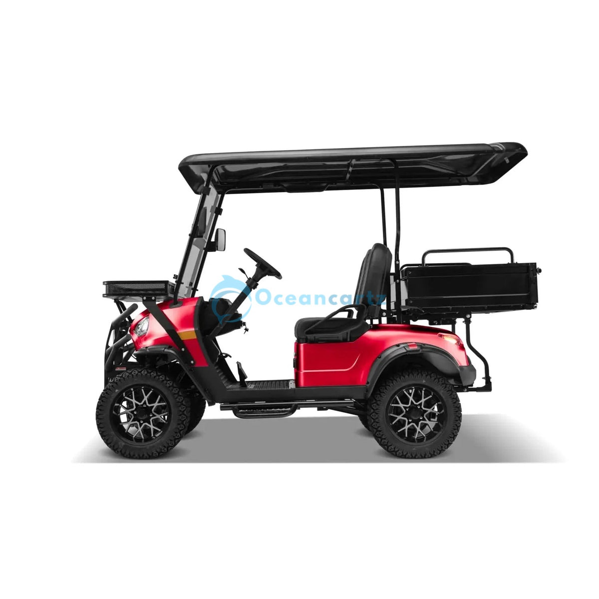 Oceancartz 2-Passenger Electric Utility Golf Cart with 5000W AC Motor, 48V 108Ah Lithium Battery, and 227kg Capacity Dump Bed - Utility Golf Carts - 2 Seater | Oceancartz