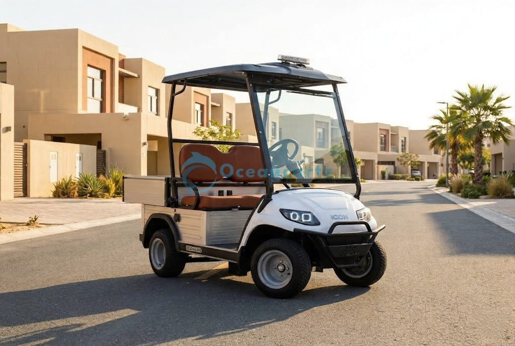 Buy Oceancartz 2-Passenger Electric Utility Golf Cart with Cargo Bed, 48V 5kW AC Motor, and 500kg Load Capacity - Utility Golf Carts - 2 Seater at Oceancartz