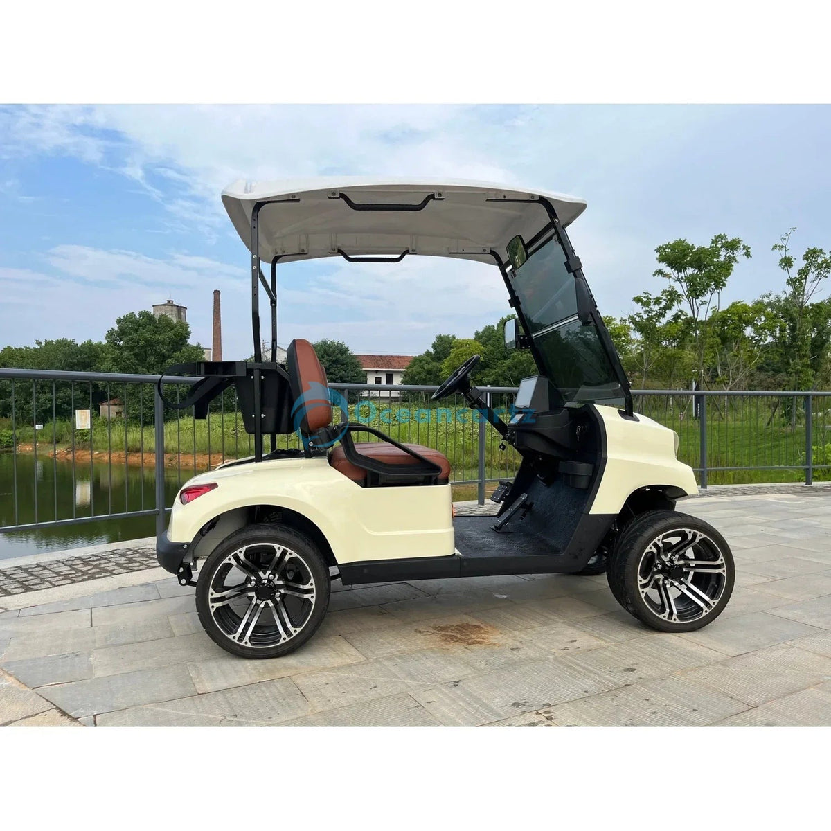 Oceancartz 2-Seater 48V 4000W Electric Golf Cart with 108Ah Lithium Battery and 12-Inch Alloy Rims - Normal Golf Carts - 2 Seater - Photo 4 | Oceancartz