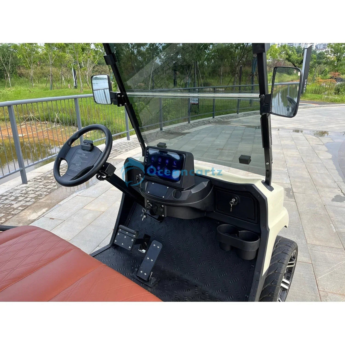 Oceancartz 2-Seater 48V 4000W Electric Golf Cart with 108Ah Lithium Battery and 12-Inch Alloy Rims - Normal Golf Carts - 2 Seater - Photo 9 | Oceancartz
