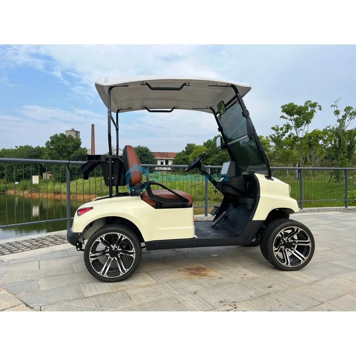 Oceancartz 2-Seater 48V 4000W Electric Golf Cart with 108Ah Lithium Battery and 12-Inch Alloy Rims - Normal Golf Carts - 2 Seater - Photo 10 | Oceancartz