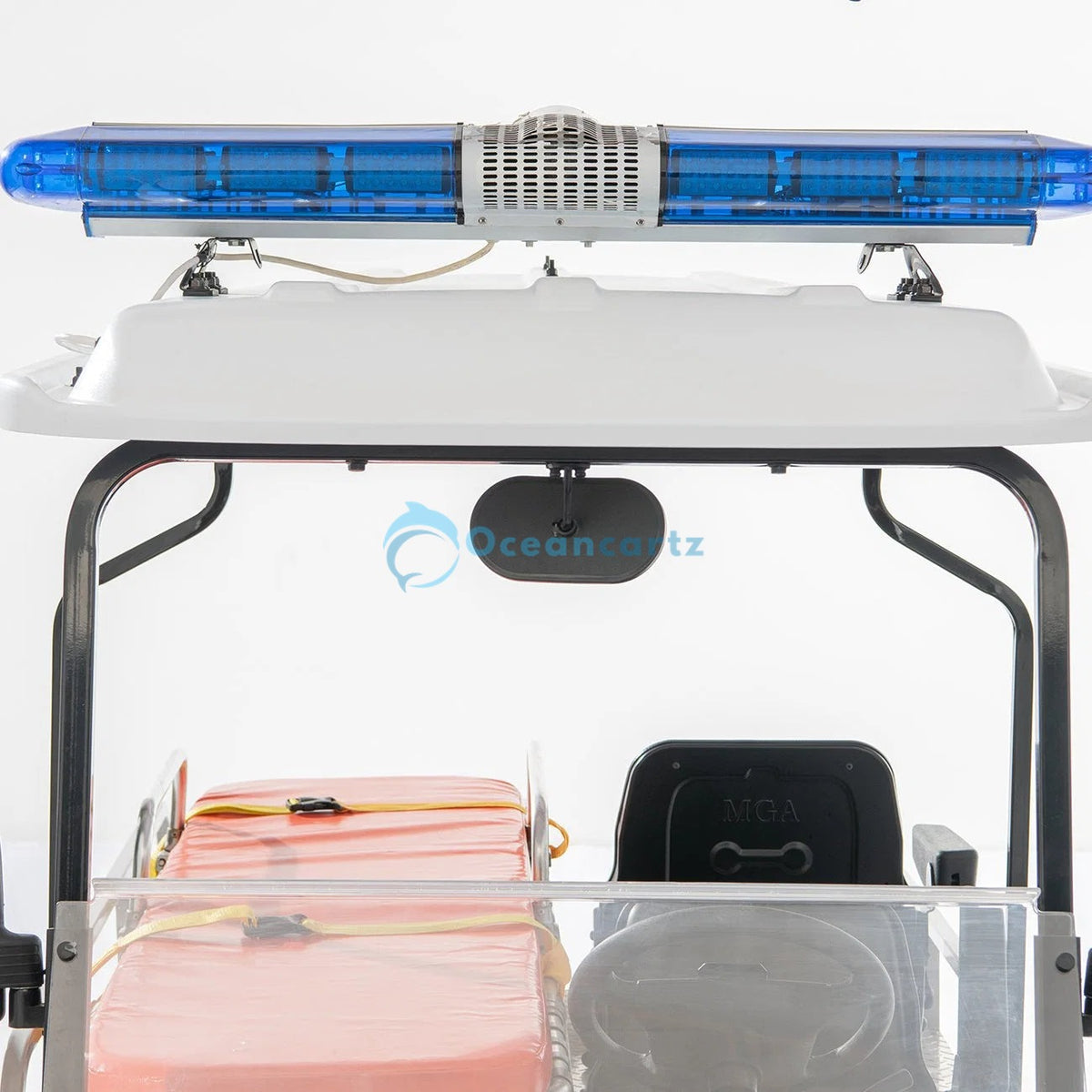 Oceancartz 2-Seater Electric Emergency Response Utility Golf Cart with Integrated Patient Stretcher and 48V 3.7 kW DC Motor - Utility Golf Carts - 2 Seater - Photo 7 | Oceancartz